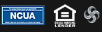 NCUA logo Equal Housing Lender logo and NMLS #469755